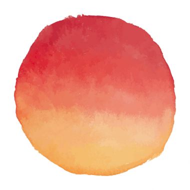 Sarı ve turuncu vektör suluboya afiş leke