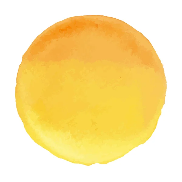 Blot de bannière aquarelle vecteur jaune clair brillant — Image vectorielle