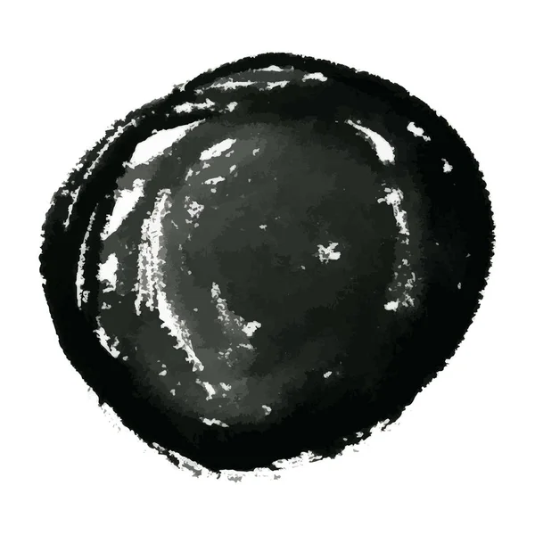 Aquarel Inkt-banner van de hand getekende grunge-cirkel — Stockvector