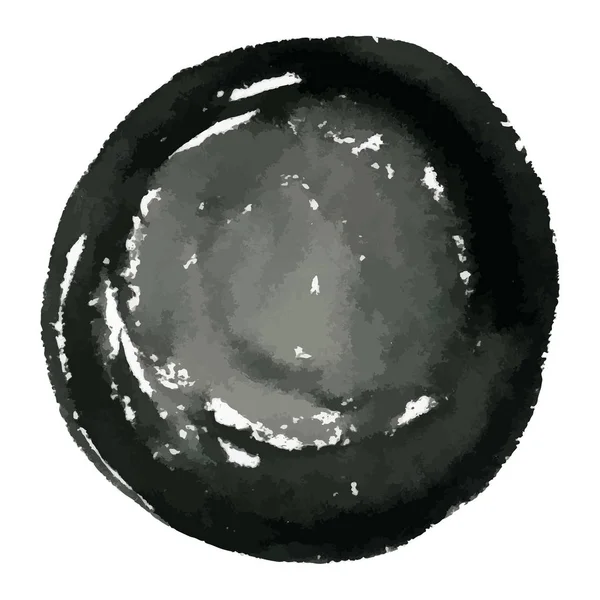 Grunge dessiné à la main cercle encre aquarelle bannière — Image vectorielle