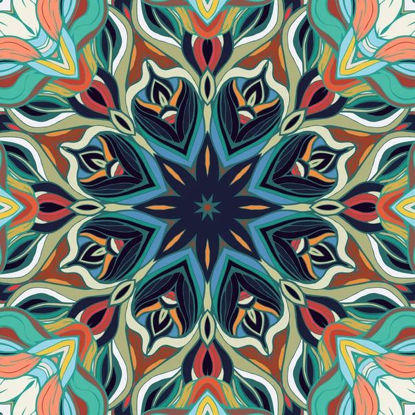 Vintage seamless modeli mandala süsleme