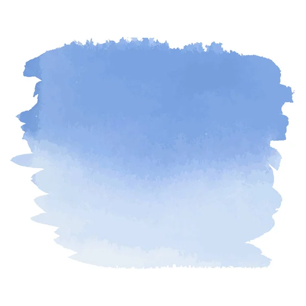 Bannière dessinée à la main de dégradé d'aquarelle de couleur bleue — Image vectorielle