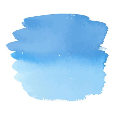 Degrade afiş mavi renk suluboya el çekilmiş