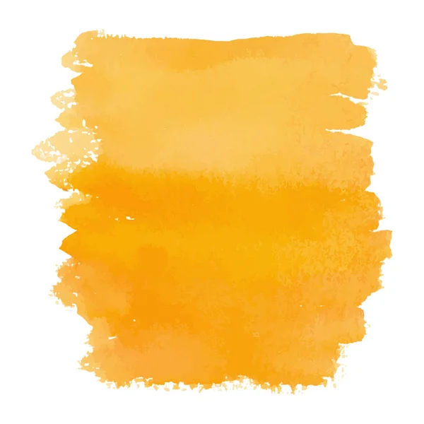 Orange färg akvarell hand dras gradient banner — Stock vektor