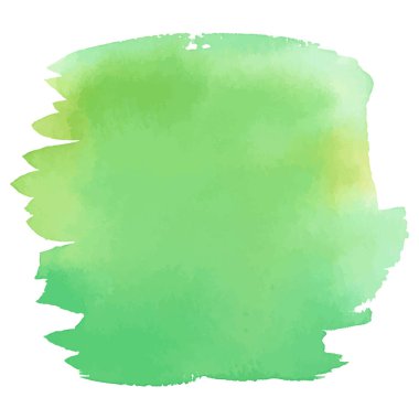 Yeşil renk suluboya el çekilmiş degrade afiş