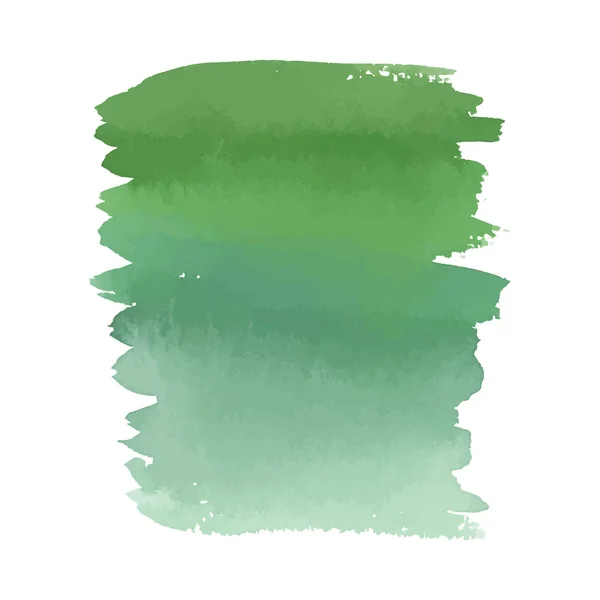 Grüne Farbe Aquarell Hand gezeichnet Farbverlauf Banner — Stockvektor