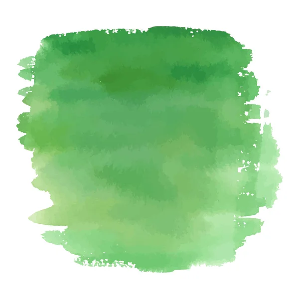 Bannière de dégradé dessinée à la main aquarelle de couleur verte — Image vectorielle