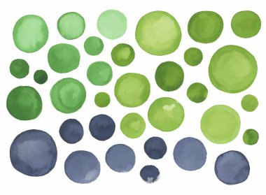 Büyük gri yeşil suluboya etiketini ayarla