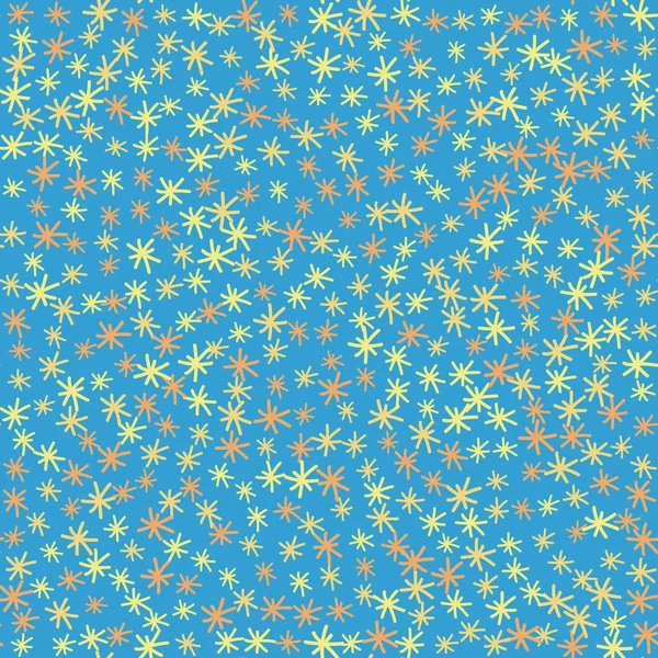 Patrón sin costuras con estrellas sobre fondo azul . — Archivo Imágenes Vectoriales