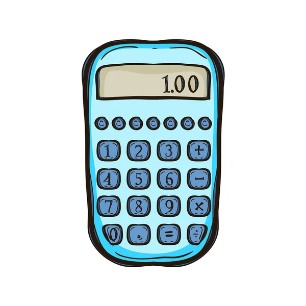 Calculator isolated. Equipment for business