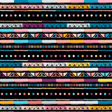 Etnik, yerli tarzında kusursuz. Vektör deseni