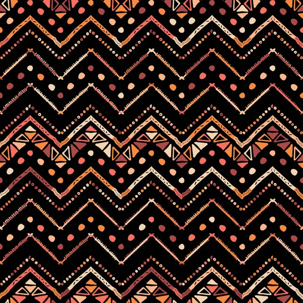 Vector abstracto colorido coral zigzag línea patrón — Archivo Imágenes Vectoriales