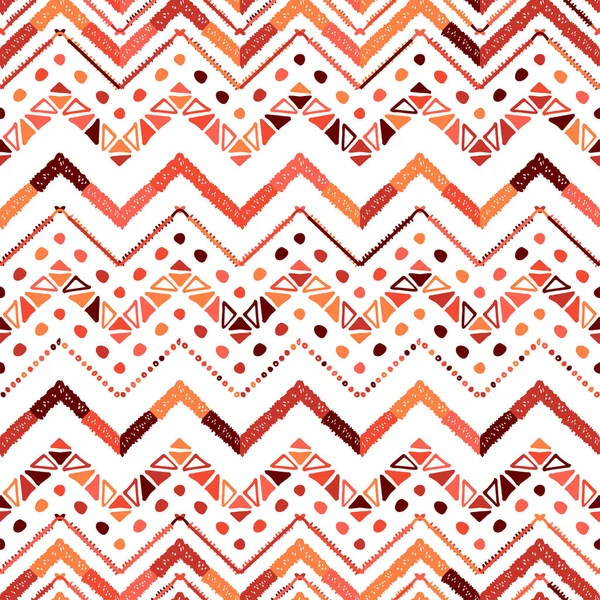 Vector abstracto colorido coral zigzag línea patrón — Archivo Imágenes Vectoriales