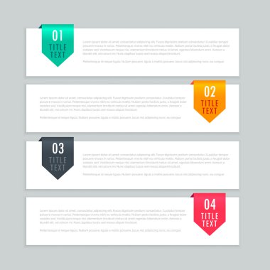 Infographic adımları şablon tasarımı
