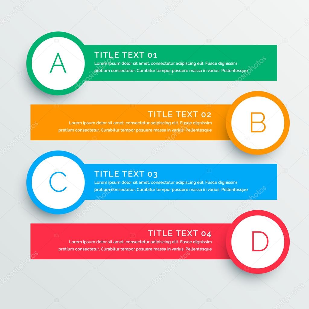 infographics steps banners template