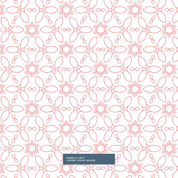 Rosa Blumen Blumen Stil Muster Hintergrund — Stockvektor