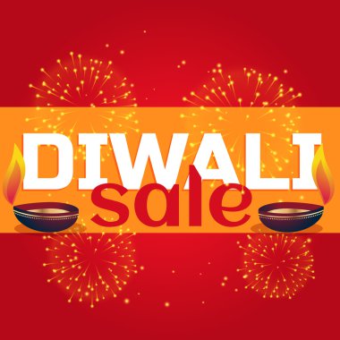diya ve havai fişek ile Diwali Satılık kutlama arka plan
