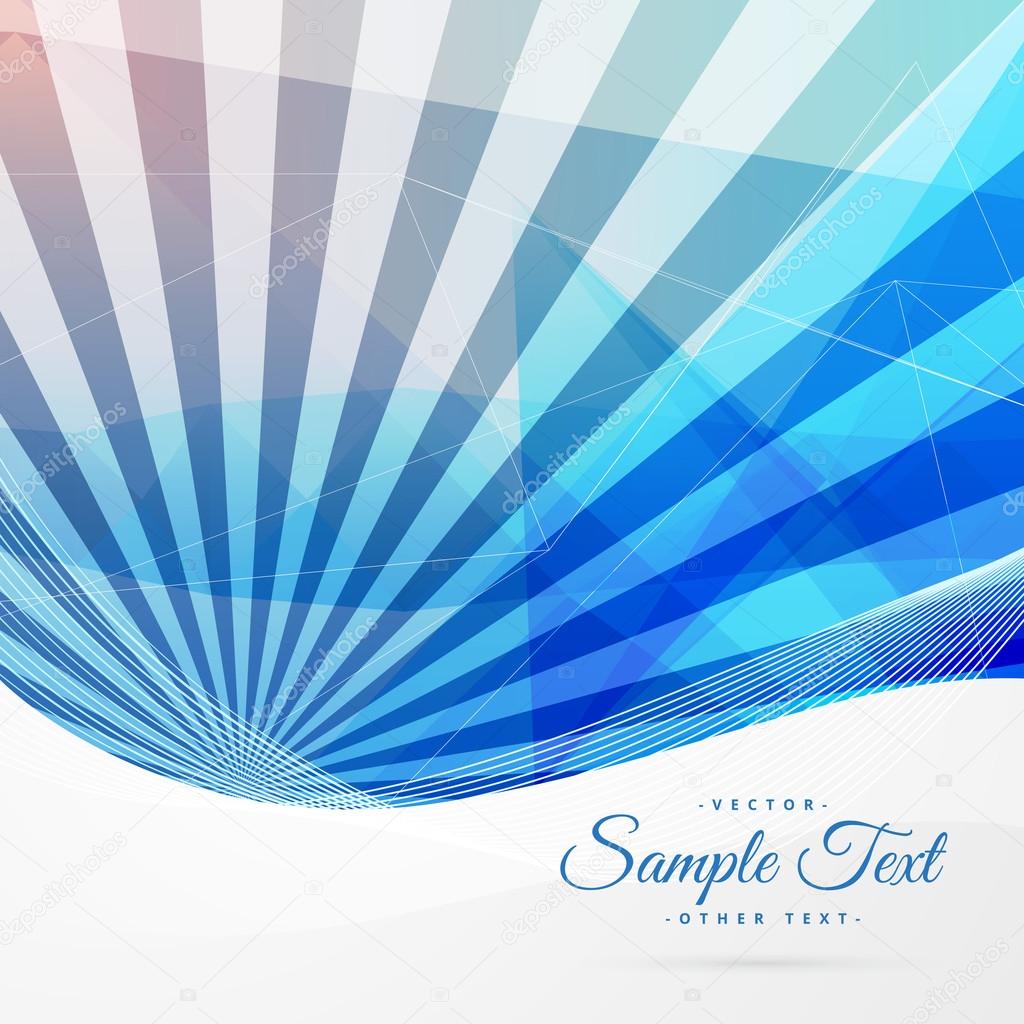 blue abstract background with stripe rays
