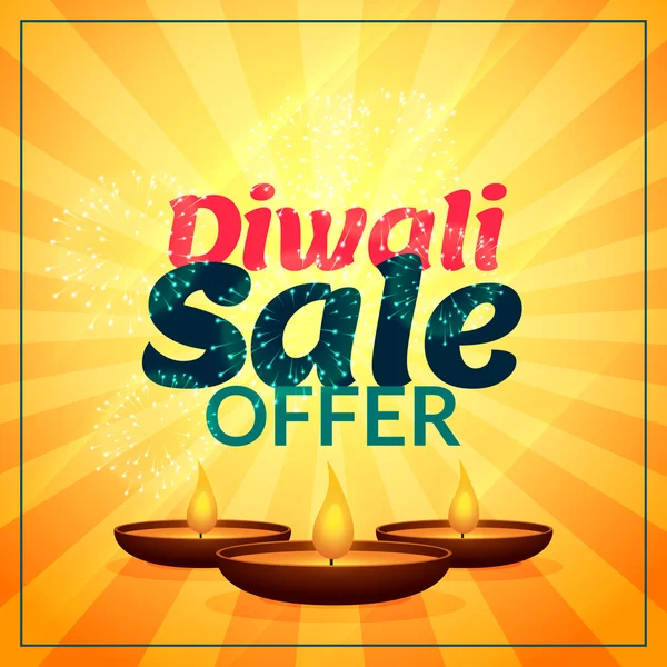 diwali sale offer with three diya