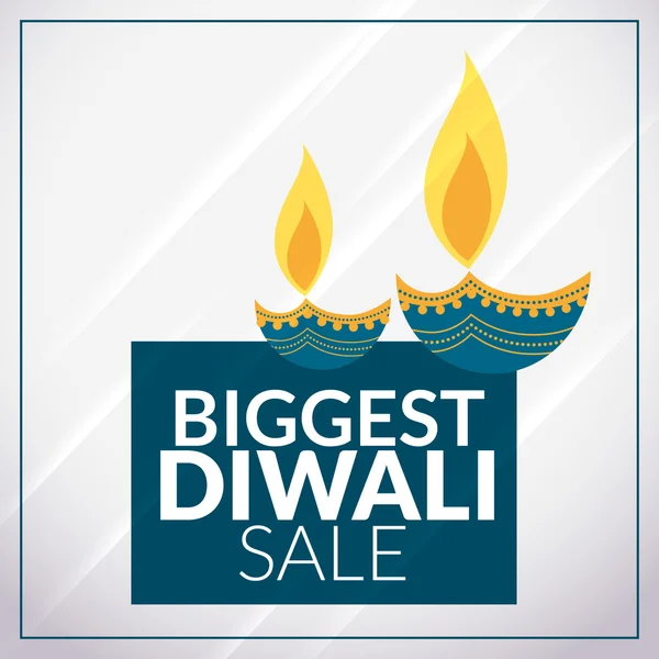 stock vector biggest diwali sale promotional banner template with diya