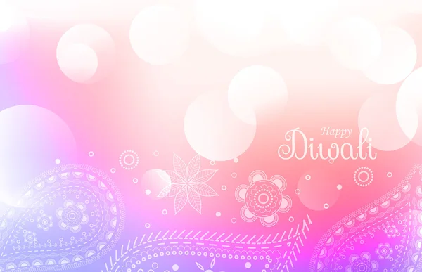 Soft colorful diwali greeting background — Stock Vector