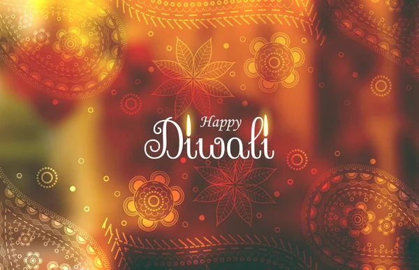 Impressionnant fond d'écran diwali avec motif paisley — Image vectorielle