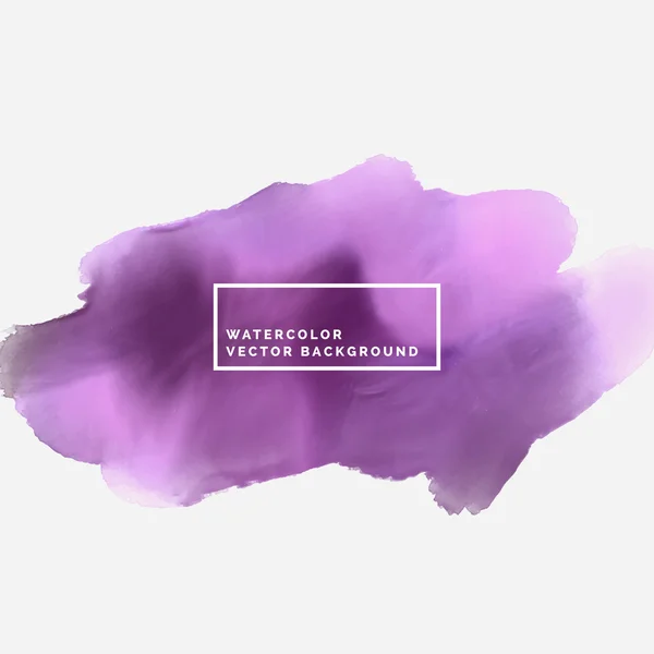 Tache d'aquarelle abstraite violette — Image vectorielle