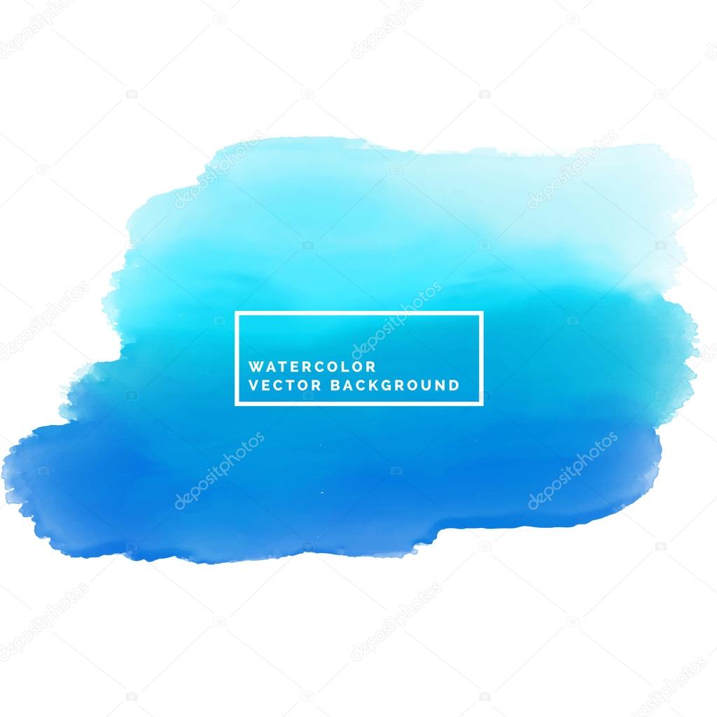 blue watercolor paint stain ink background