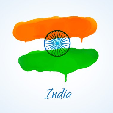 Hint bayrak suluboya ile yapılan