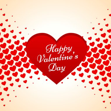 Sevgililer Günü kalp vektörü çizimi