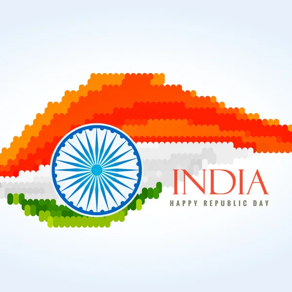 Vlag van India Vector illustratie — Stockvector