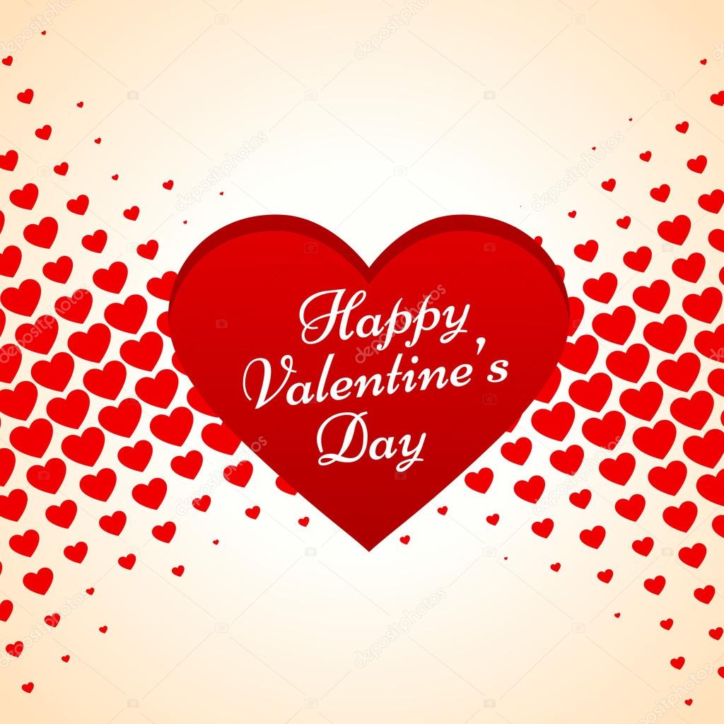valentines day heart vector illustration