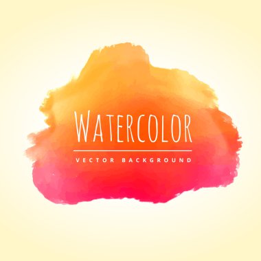 Turuncu pembe suluboya leke