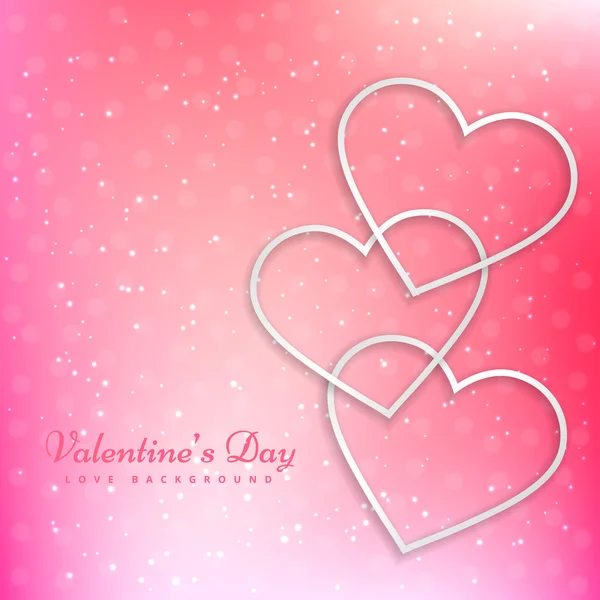 valentines heart in beautiful pink background