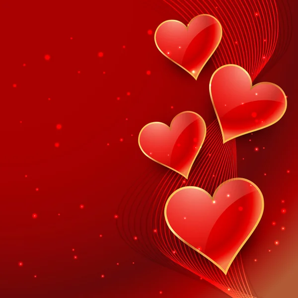 beautiful hearts background vector illustration