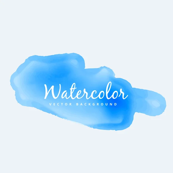 Blauer weicher Aquarellfleck — Stockvektor