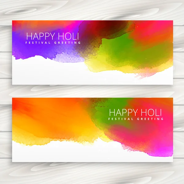 set of happy holi banners and headers