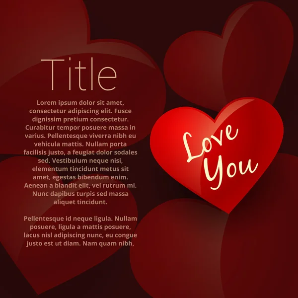 love you background vector illustration