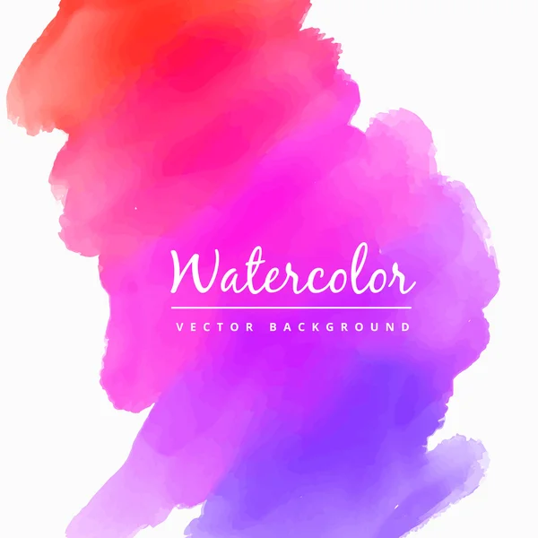 Blue watercolor paint vector illustration — Stock Vector