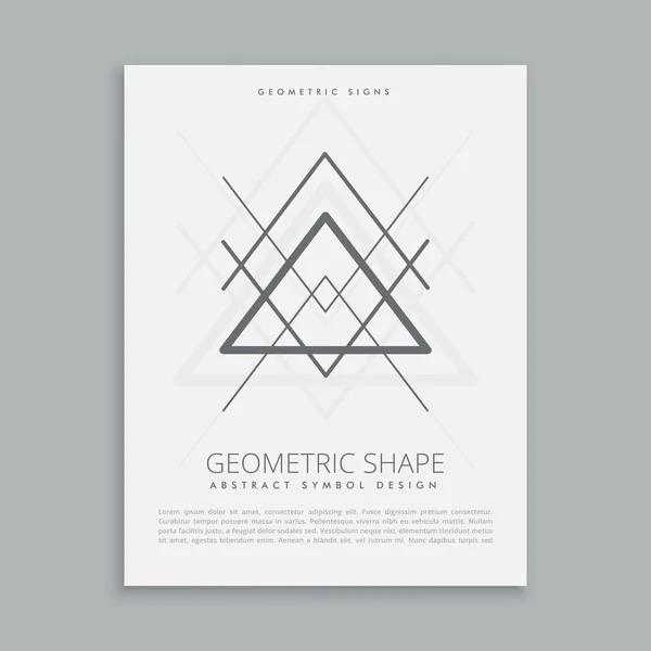 geometric hipster symbol vector illustration