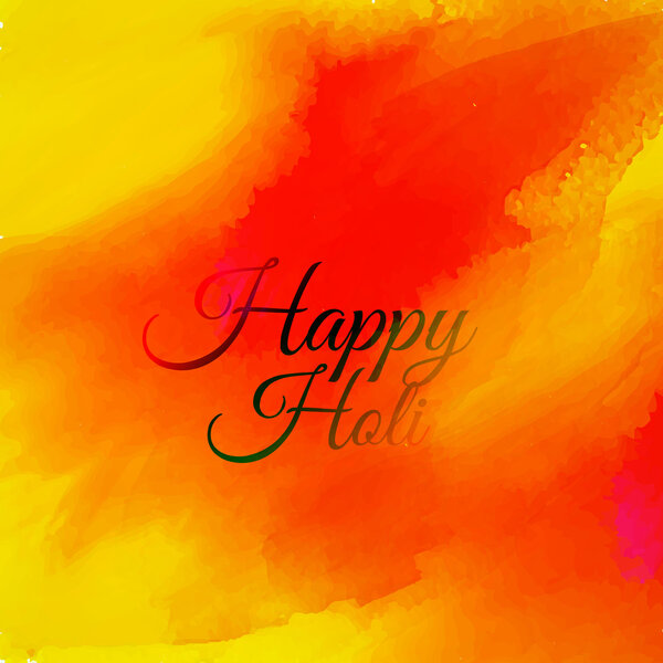 Orange ink background of holi festival
