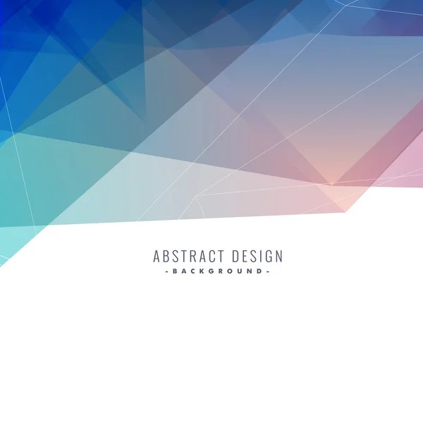 抽象的な多角形青背景 — ストックベクタ