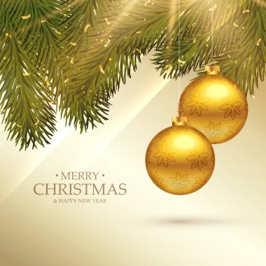 güzel neşeli Noel Festivali tebrik kartı ile gerçekçi 