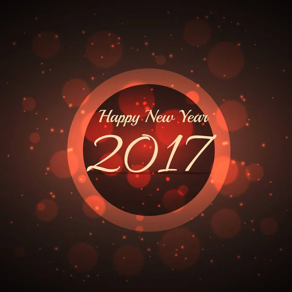 Удивительный блестящий фон боке эффект для 2017 нового года — стоковый вектор