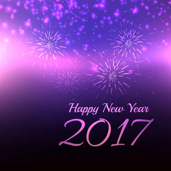 Красивый фиолетовый фон для празднования нового 2017 года с f — стоковый вектор