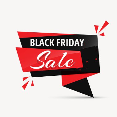siyah Cuma satış sohbet kabarcık promosyon şablon