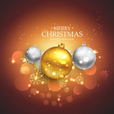 c altın ve gümüş ile arka plan güzel Noel Festivali