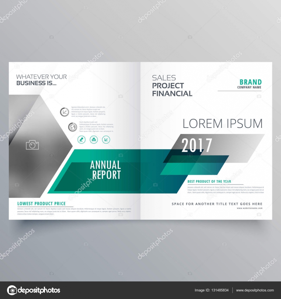 modern bifold brochure template design for your brand stock vector
