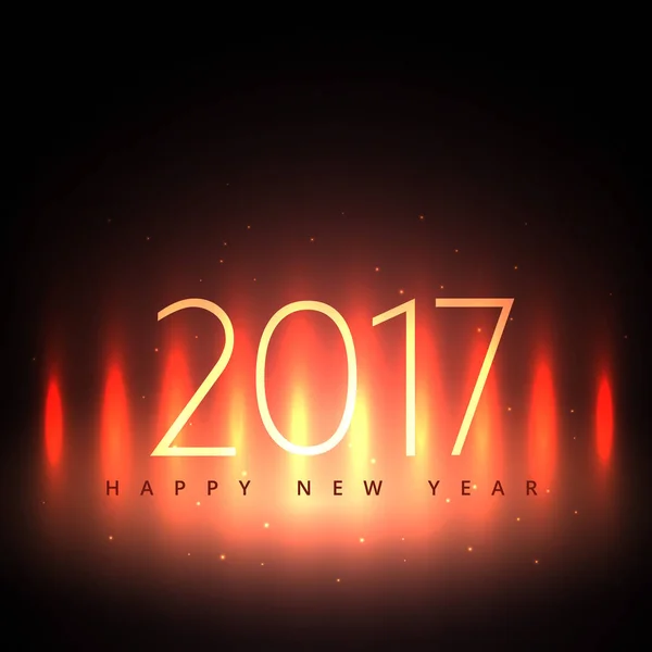 Новогодний дизайн 2017 года с перламутровыми огнями — стоковый вектор