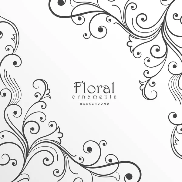 Modelo de design de fundo floral —  Vetores de Stock